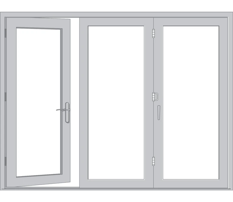 Topeka Pella Architect Reserve Series Contemporary Bifold Patio Door