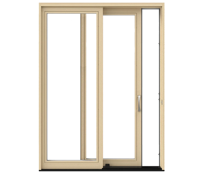 Topeka Pella Lifestyle Series Wood Sliding Patio Doors