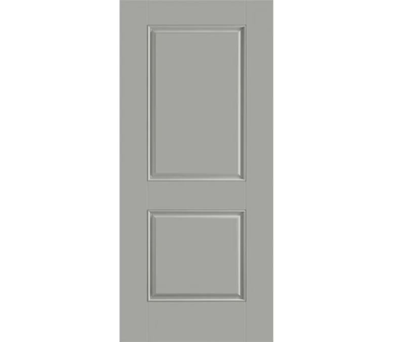 Topeka Two Panel Square Fiberglass Entry Door